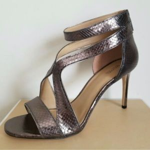 Michael Kors Harlen Metallic Open Toe Strappy Sandals size 9